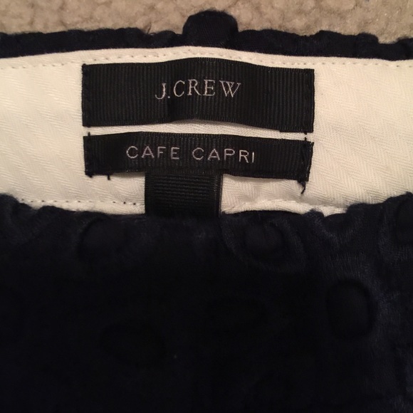 J Crew Navy Cafe Capri Size 0 - Picture 3 of 4